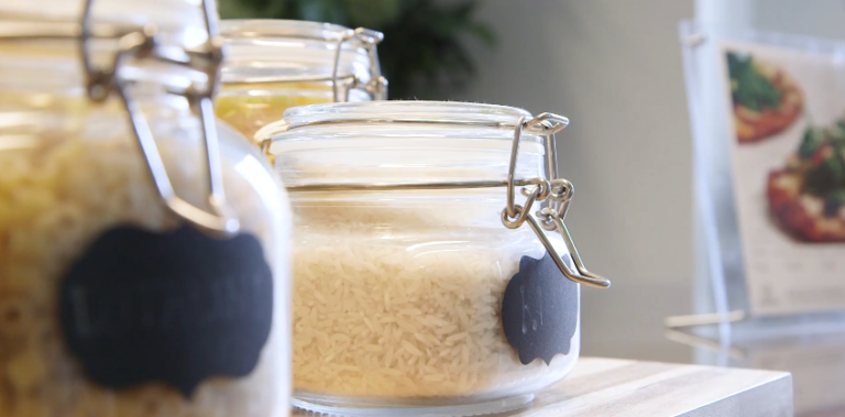Home Chef customer story represented by jars of pasta
