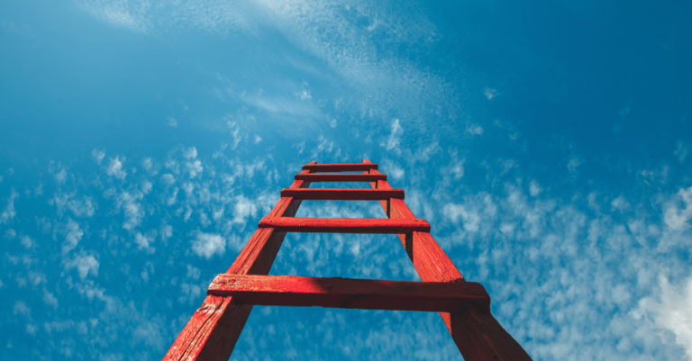 Concord growth represented by ladder in the sky