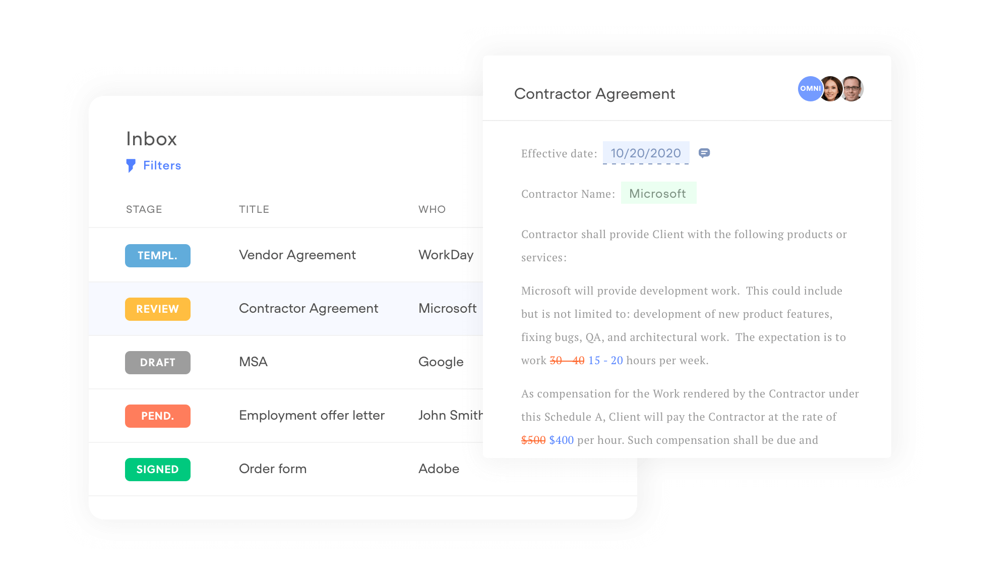 Collaborate with anyone. Including counterparties.